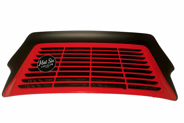Flat Six Car Club Grill Badge